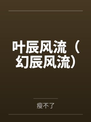叶辰风流幻辰风流txt封面