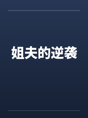 姐夫的逆袭 小说 邹文封面